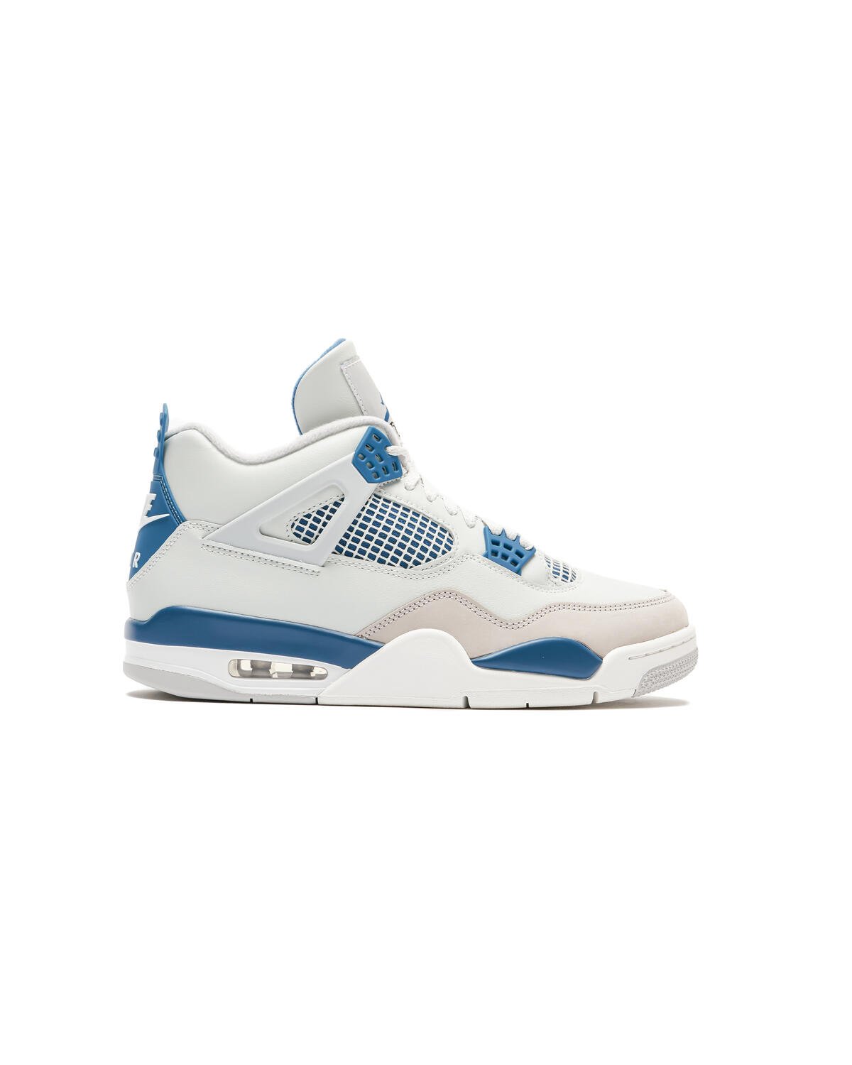 Blue and fashion white jordan 4s